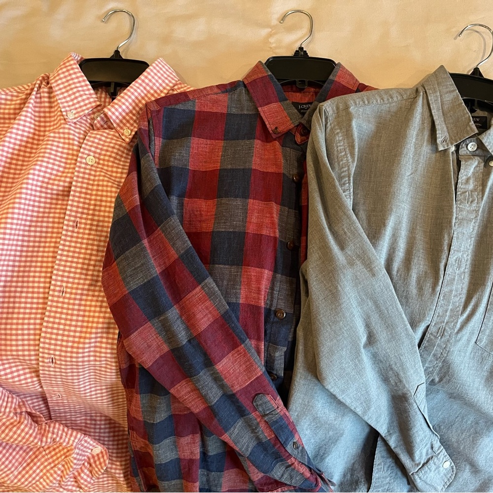 Men's Multi-Color Checkered and Solid Shirts